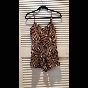 Patterned Colorful Romper